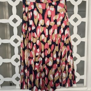 J Crew - Aimee Printed Pleated MIDI Skirt